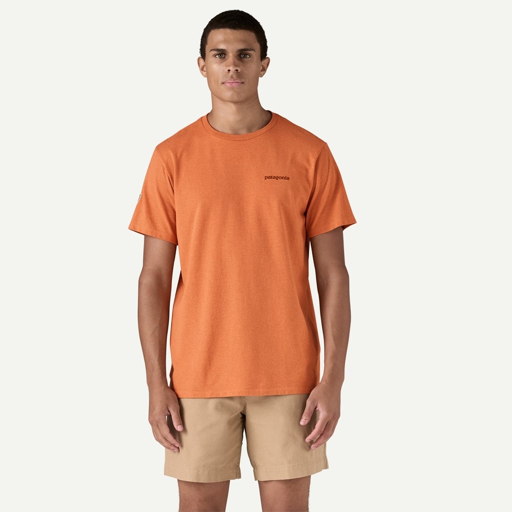 Patagonia Men's Orange T-Shirt